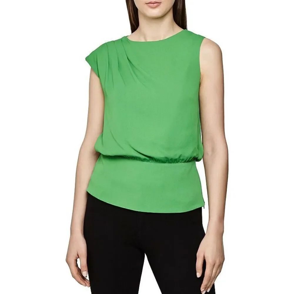 Reiss Roberta Open Back Blouse